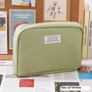 Federmappe in Grün: Federmappe mit großer Kapazität in grüner Farbe