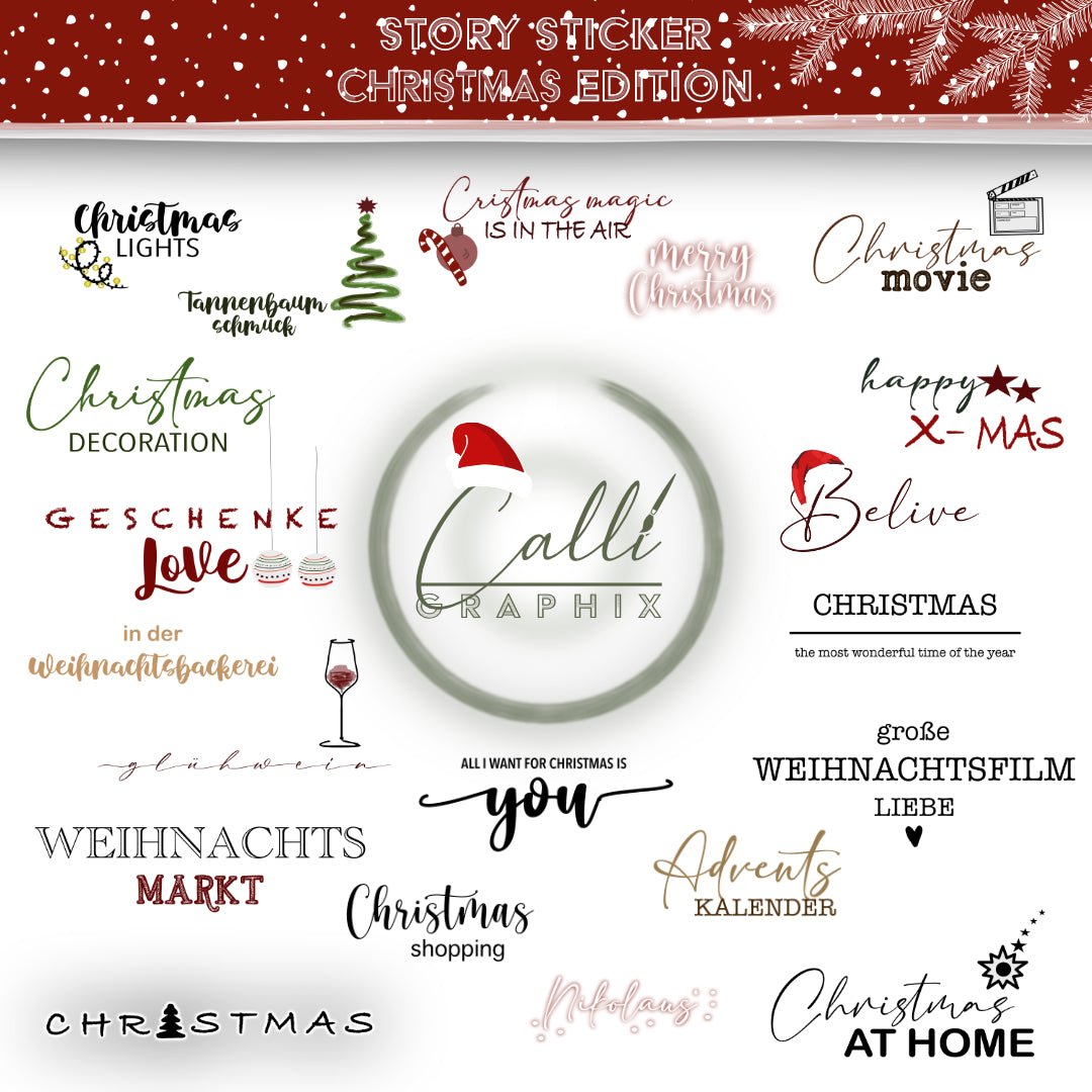 Christmas Story-Sticker für Instagram - CalliGraphix