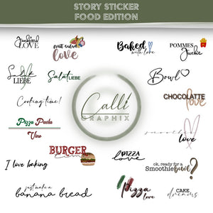 Food Story-Sticker für Instagram - CalliGraphix