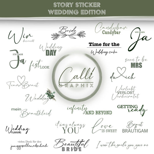 Wedding Story-Sticker für Instagram - CalliGraphix