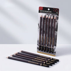 Radierstift-Set – 6 Bleistift-Radierstifte für Skizzen & Zeichnungen – ArtX