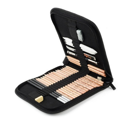 29-teiliges Zeichen- & Skizzen-Set – Professionelles Sketch Pencil Set für Anfänger & Künstler