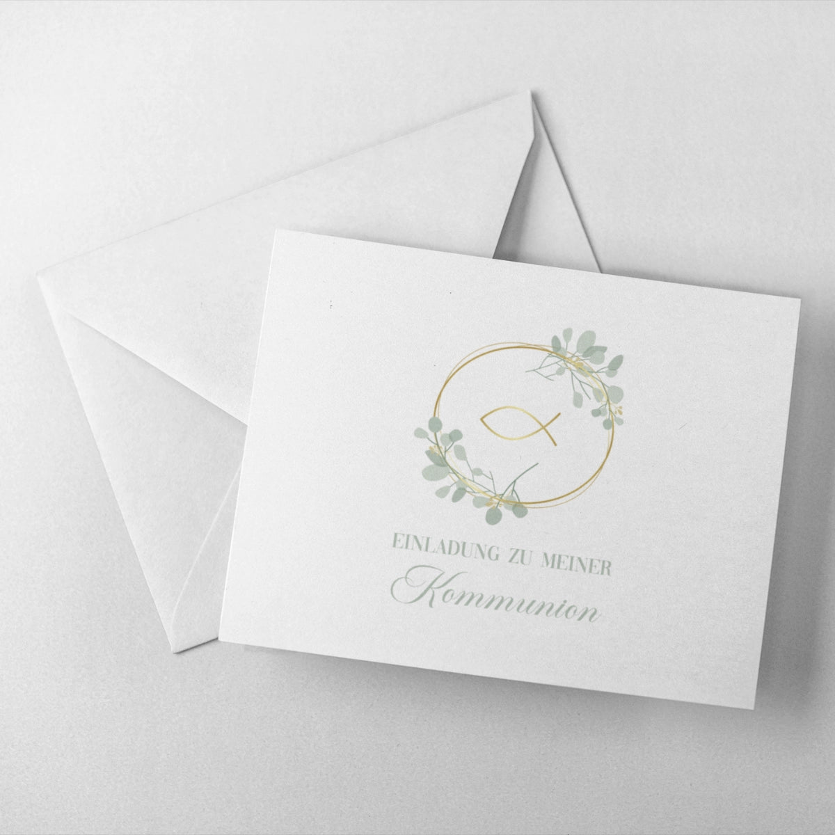 Moderne Einladung zur Kommunion