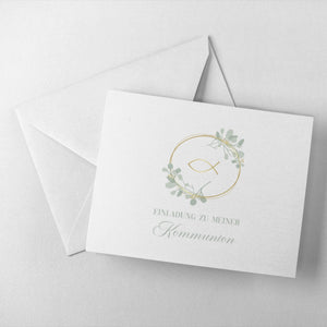 Moderne Einladung zur Kommunion