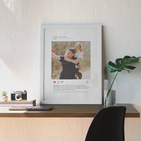 Personalisiertes Poster im Instagram-Design