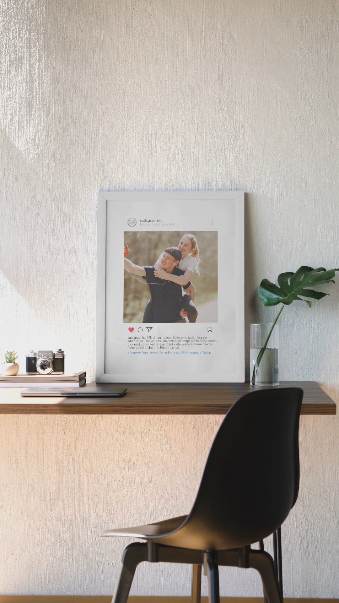 Personalisiertes Poster im Instagram-Design