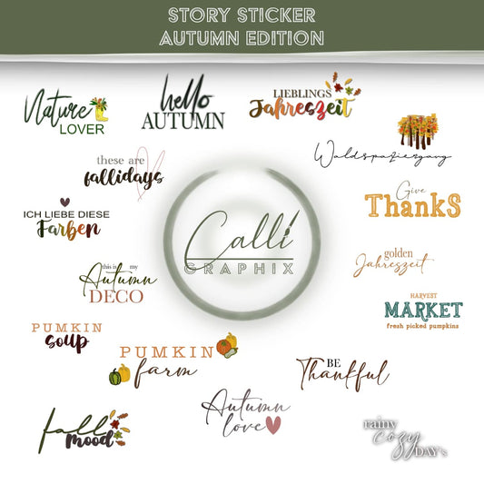 Autumn Story-Sticker für Instagram - CalliGraphix