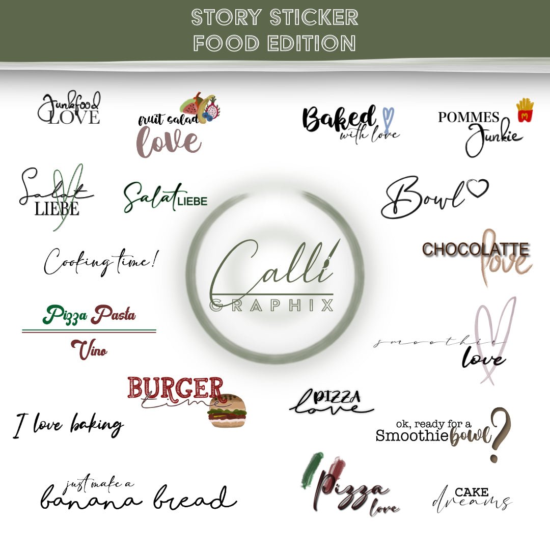 Food Story-Sticker für Instagram - CalliGraphix