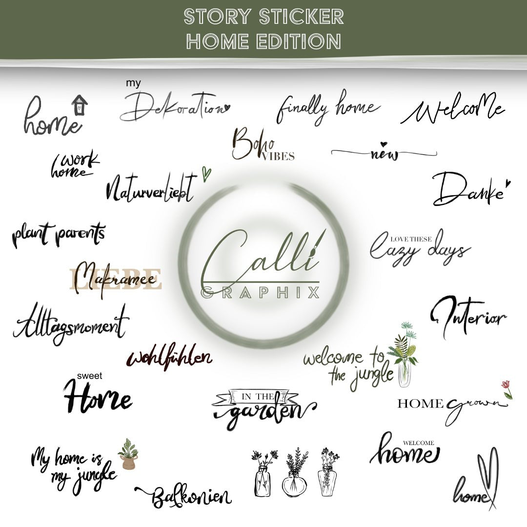 Home Story-Sticker für Instagram - CalliGraphix