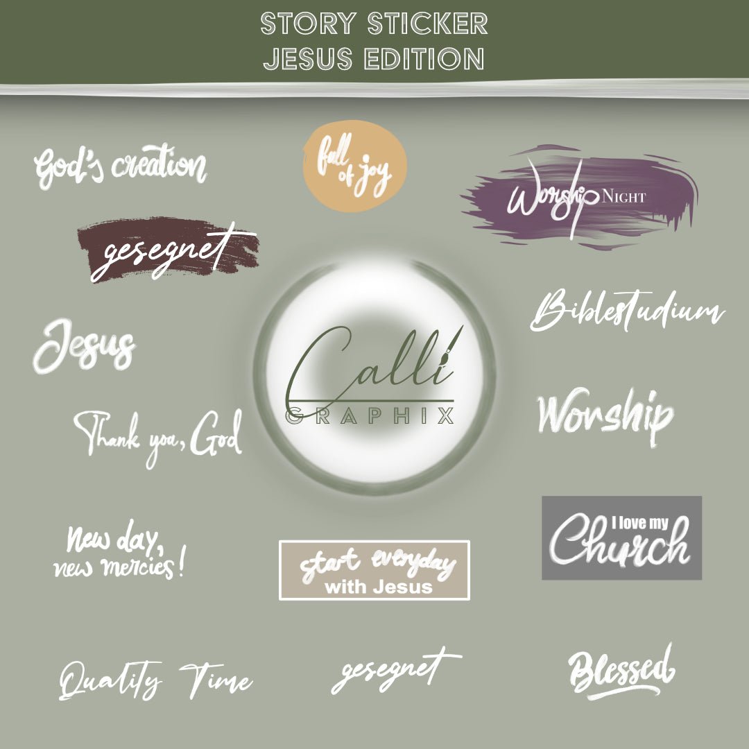 Jesus Story-Sticker für Instagram - CalliGraphix