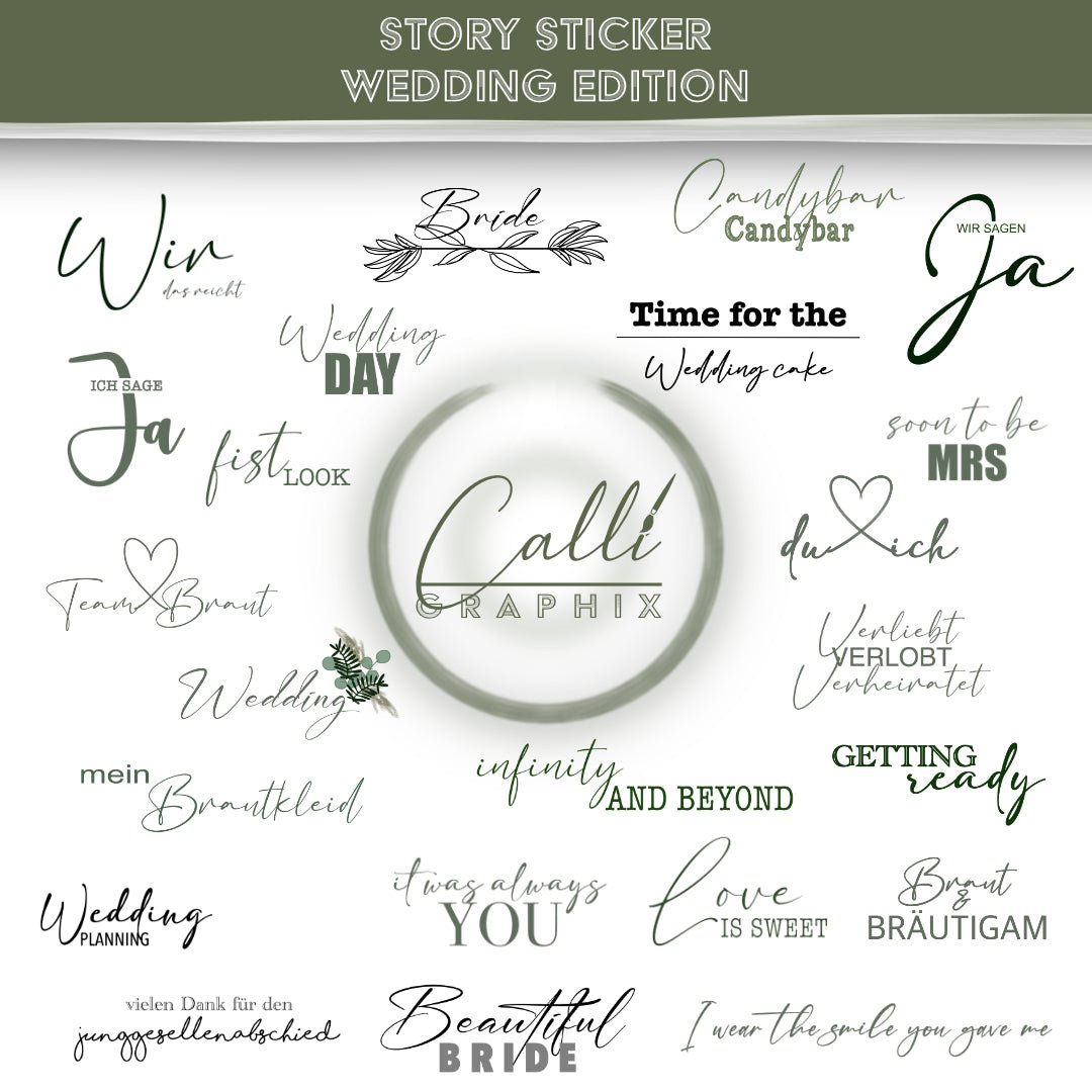 Wedding Story-Sticker für Instagram - CalliGraphix